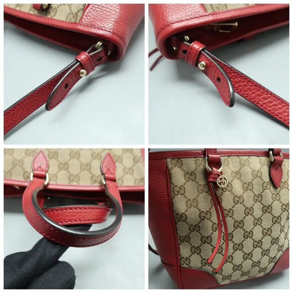 GUCCI Bree Brown Leather Satchel 534-022525 - Picture 7 of 12